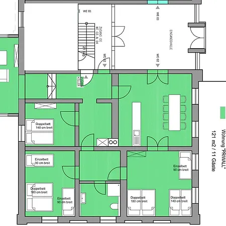 Gutshaus Kvh Priwall 公寓 *